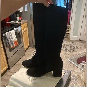 Eileen Fisher Most Knee High Boots/Black/size 8